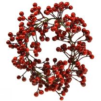 Bärkrans Röda Konstgjorda Växter Röd Jul Ø20cm