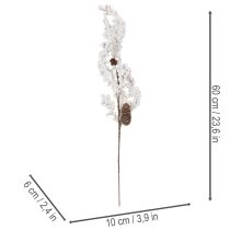 Artikel Konstgjord gren vinterdekoration med bär och kottar 60 cm