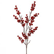 Artikel Konstgjord bärgren i rött, dekorativ gren 68cm