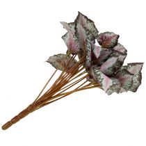 Artikel Konstgjord begonia buskgrön, violett 34cm
