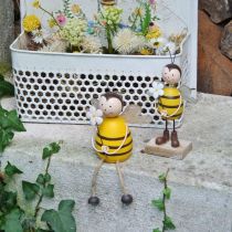 Deco bee som kantsits sommardekor metall H13cm