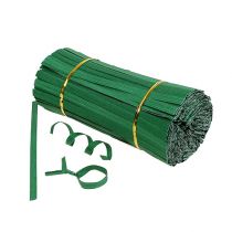 Bindremsor kort grön 20cm dubbeltråd 1000p