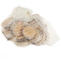 Artikel Björkskivor med bark, 24 bitar, Ø5-6 cm, vitkalkade, dekorativt hantverksmaterial för bröllop, gör-det-själv-projekt