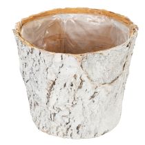 Artikel Kruka med barkliknande utseende, perfekt för rustik inredning och växtdekoration, 12 cm, 4 delar