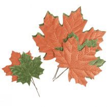 Artikel Höstliga lönnlöv dekorativa pluggar i levande orange och gröna toner 16–33cm 6 st