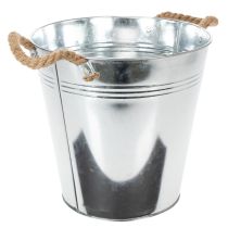 Artikel Glansig metallhink med rephandtag, Ø25 cm