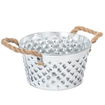 Artikel Plåtskål med rephandtag Ø18cm H10cm