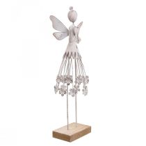 Blossom fairy bordsdekoration våren metall dekoration fairy white H30,5cm
