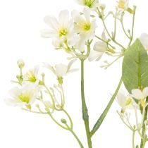 Artikel Dekorativ äppelblomskvist som konstgjord blomma för ljusa vardagsrumsdetaljer, krämfärgad, 108 cm, 2 stycken