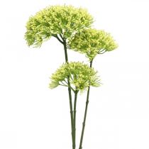 Artikel Konstgjord blomgren Gul fänkål konstgjord gren med 3 blommor 85cm