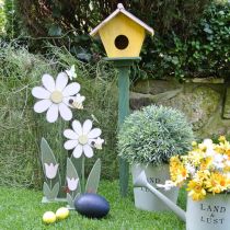 Blomsterdekoration med bi, trädekoration för våren H56cm