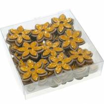 Artikel Blommor och bin för att strö apelsin träströ dekoration vår 36 st