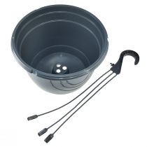 Artikel Hängkorg antracitväxtkruka för upphängning Ø25cm H50cm
