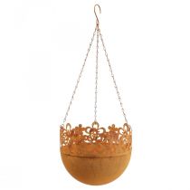 Artikel Hängkorg metalldekor rosthängande dekoration Ø20cm H16cm