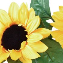 Artikel Blomkrans med 8 konstgjorda solrosor 135cm