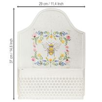 Artikel Hängande blomlåda metallbi krämfärgad L29cm