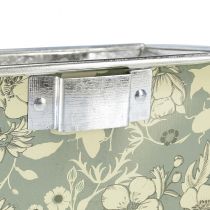 Artikel Blomlåda med hållare balkong metall 35x15cm H13cm
