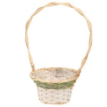 Artikel Blomkorghandtag Naturgrön Grå Vit Ø18–26cm Set om 3
