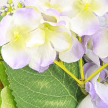 Artikel Konstgjord blomsterkrans med rankskrans färgad H13cm Ø55cm