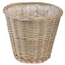 Artikel Blomkrukkorg pil i naturgrå/vit H26cm 2st