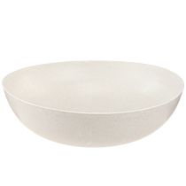 Artikel Blomskål plastskål i beige melerad Ø30cm 3st