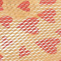 Artikel Hållbart presentpapper med bikakemotiv och hjärtmönster för speciella tillfällen, 25 meter