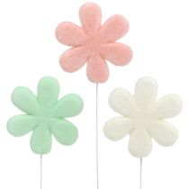 Artikel Flower Stick Blossom Pastell Ø8,5cm 12 st