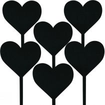 Artikel Blomplugg hjärta dekorativ plugg trä hjärtplugg 9cm 6st