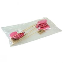 Artikel Blomplugg bukett dekoration tårt topper ballong rosa 28cm 8 st