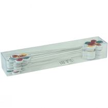 Artikel Blomplugg bukett dekorativ tårta topper ballonger färgglada 26cm 15 st