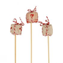 Artikel Blomplugg Julklappspaket dekoration 2,5cm 15 st
