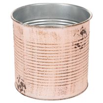 Artikel Blomkruka dekorativ burk laxfärgad metallplanter Ø15,5cm H15cm