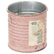 Artikel Blomkruka dekorativ plåt rund antik ros metallplanter Ø8cm H7,5cm