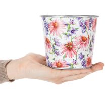 Artikel Blomkruka, vårdekoration, planteringslåda, metall, Ø12 cm, H10,5 cm