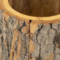 Artikel Blomkruka träbark planteringskärl gnome rost H24cm