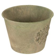 Artikel Metallblomkruka, grön, vintage, Ø22cm–13,5cm, set om 3