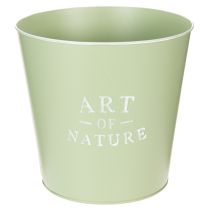 Artikel Blomkruka i zink, metallkruka, mintgrön, Ø22cm, H21cm