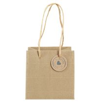 Artikel Blomkruka av papper räfflad med folie 12x12cm 8 st
