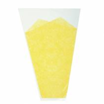 Artikel Blompåse jutemönster gul L36cm B25cm - 12cm 50 st