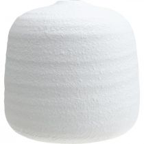 Artikel Blomvas, keramikvas, dekorationsvas vit Ø19cm H18cm