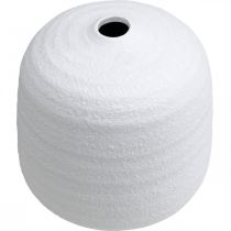 Artikel Blomvas, keramikvas, dekorationsvas vit Ø19cm H18cm