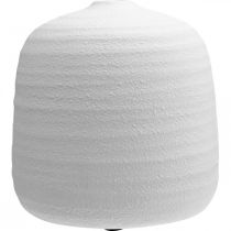 Artikel Blomvas, keramikvas, dekorativ vas vit Ø22cm H22,5cm