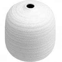 Artikel Blomvas, keramikvas, dekorativ vas vit Ø22cm H22,5cm