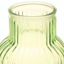 Artikel Blomvas retro grön glasvasspår Ø13,5cm H20cm