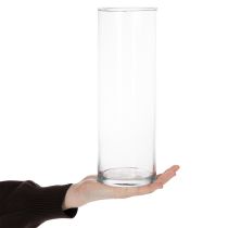 Artikel Blomvas, smal glascylinder, kan användas som glasvas eller hög dekorativ glasvas, 30 cm
