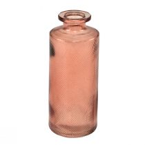 Artikel Blomvas Mini Glas Dekorativ Retro H13cm Orange 4st