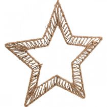 Artikel Boho stil, dekorativ ring jul, dekorativ ring stjärna B40cm