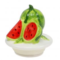 Artikel Bonbonniere i glas med fruktlock melon H15,5cm