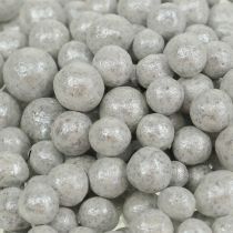 Artikel Lysande dekorativa pärlor 4mm - 8mm vit 1l