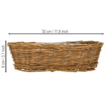 Artikel Brödkorg ca 30 cm oval oskalad